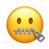 Zipper Mouth Emoji